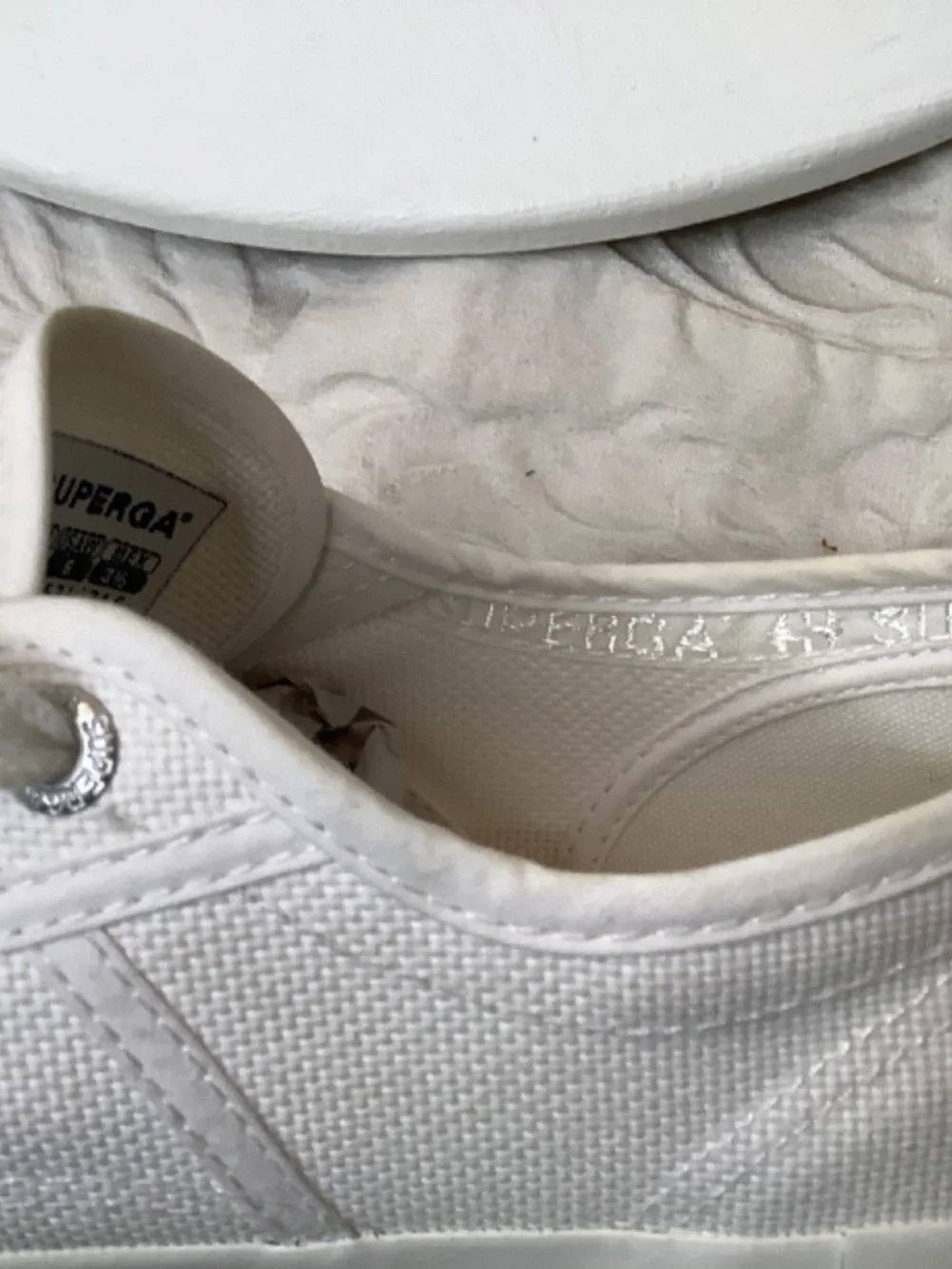 EUC SuperGA white‎ sneakers size 6/36
